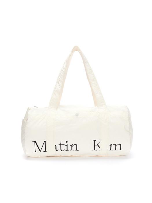LOGO SPORTY DUFFEL BAG IN IVORY