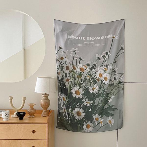about flowers fabric poster (Chiffon)