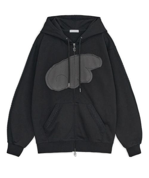 엔젤 윙 후드집업 (블랙)