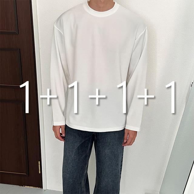 [1+1+1+1] 피넛 링클프리 긴팔 티셔츠