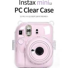 인스탁스 미니12 전용 클리어 투명 하드케이스 instax mini 폴라로이드카메라