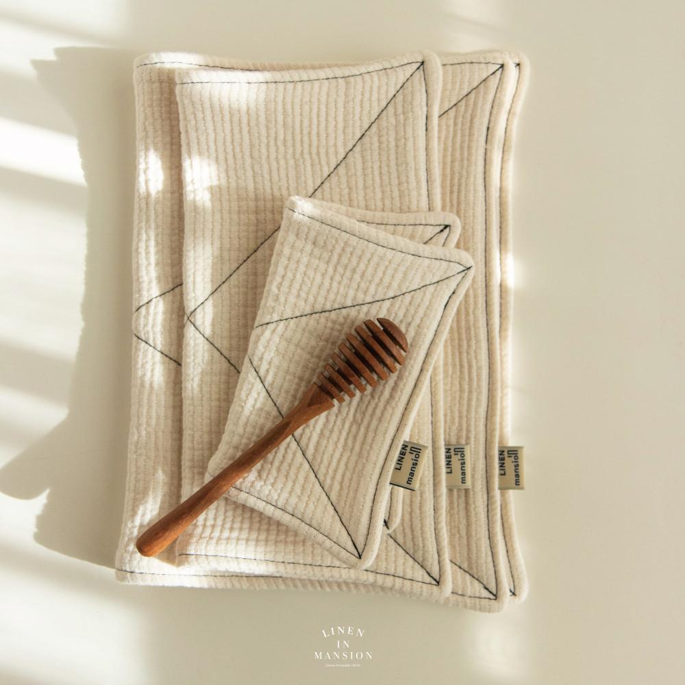 milk set, 3가지행주세트, 제로웨이스트, 핸드타올, 거즈행주, 전자레인지덮개