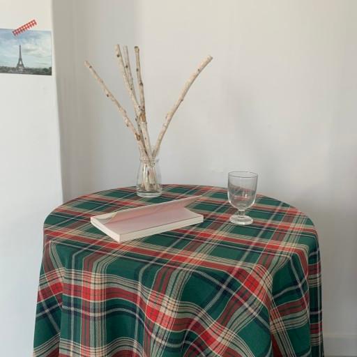 (당일발송)🎄윈터 그린 타탄체크 크리스마스 테이블보