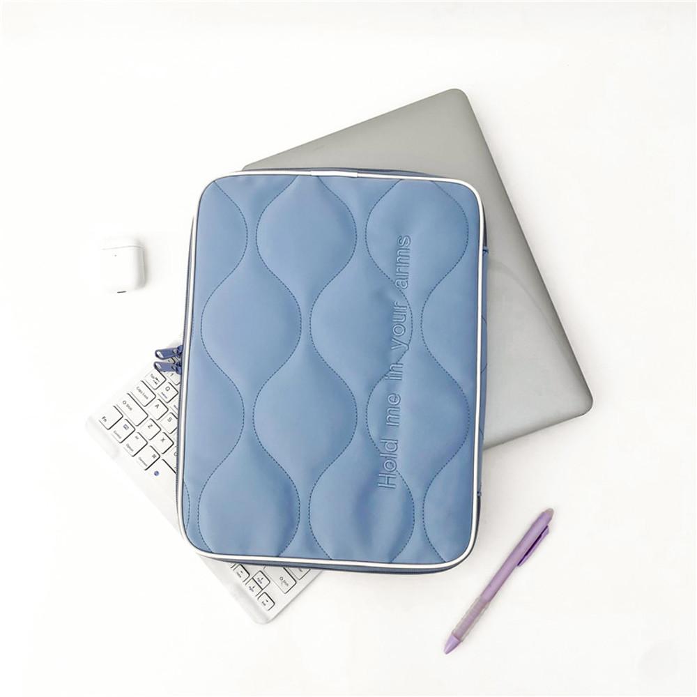 수심 Love Poem Pouch 노트북 파우치 아이패드 퀼팅 맥북 가방 11 14인치