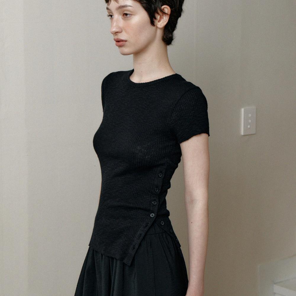 side button slit top (black)