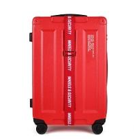 휠즈앤컨테이너 PC하드 캐리어 레드 화물용 24인치