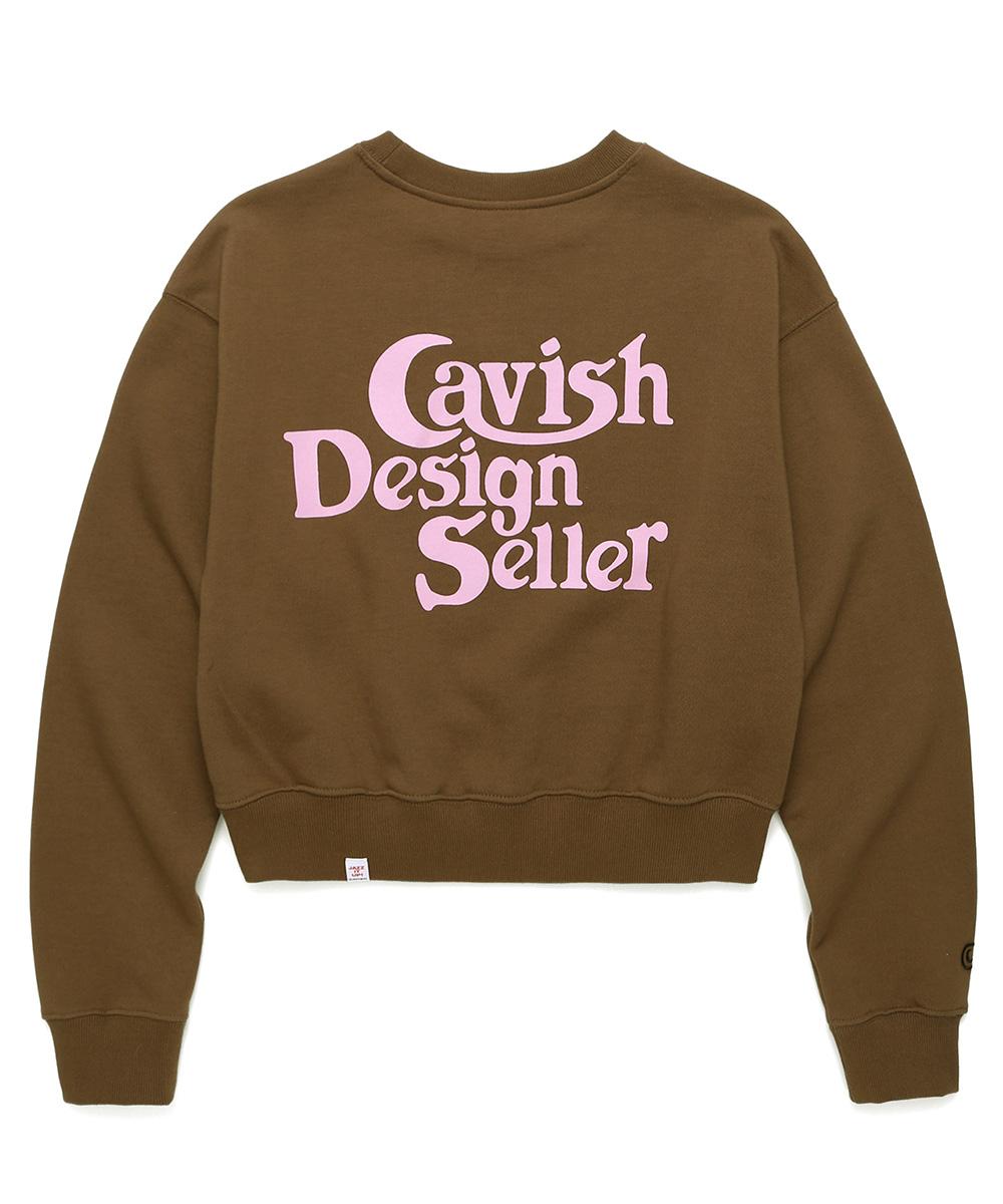 W SELLER LOGO SWEATSHIRT[BROWN]