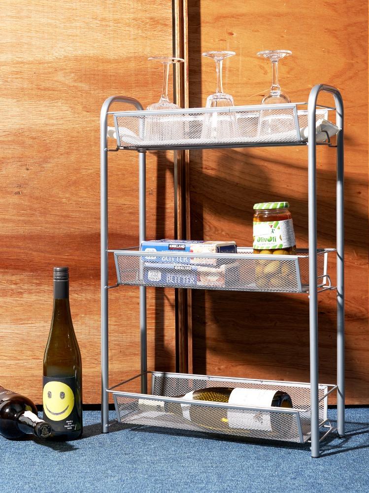 메쉬 선반 3단 슬림