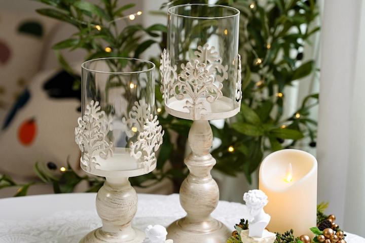 빈티지 엔틱 촛대 - 코렐 캔들 홀더