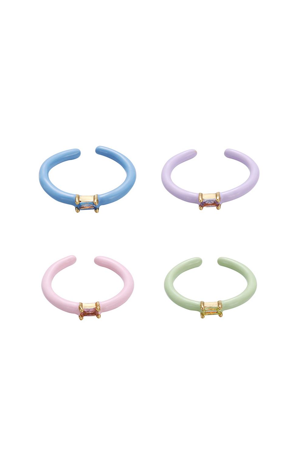 MERINGUE CUBIC RING(4COLORS)