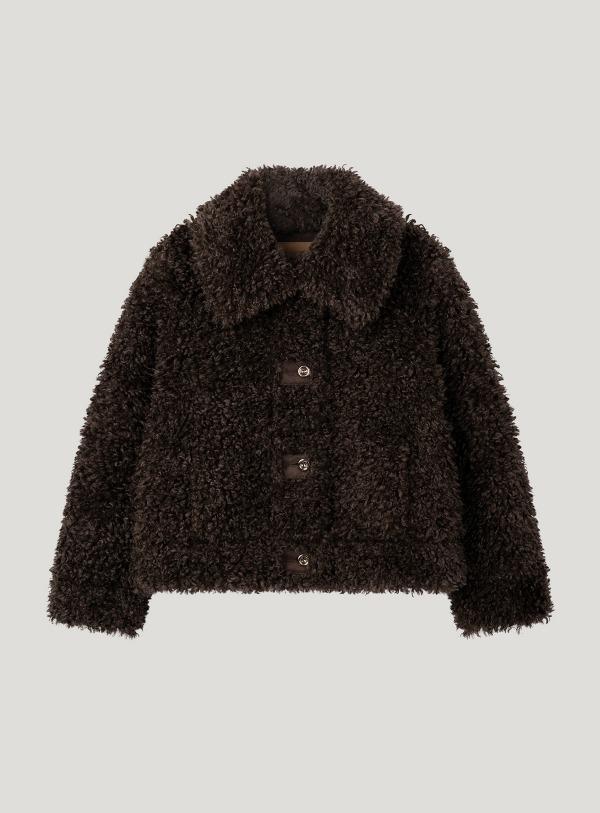 [PRE-ORDER 30%] REVERSIBLE SHEARING JACKET (BROWN TEDDY BEAR)
