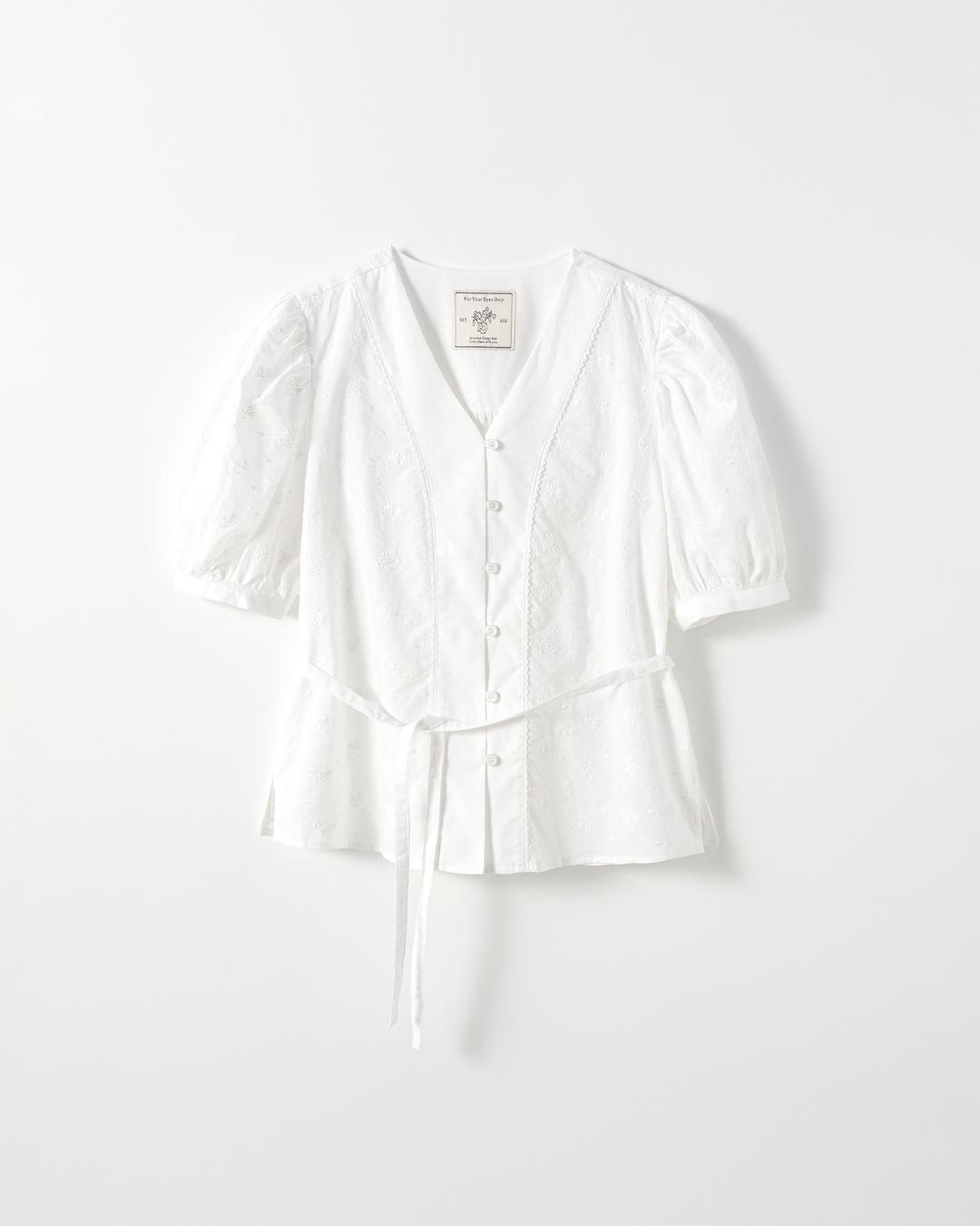 Loen Flower V-neck Blouse