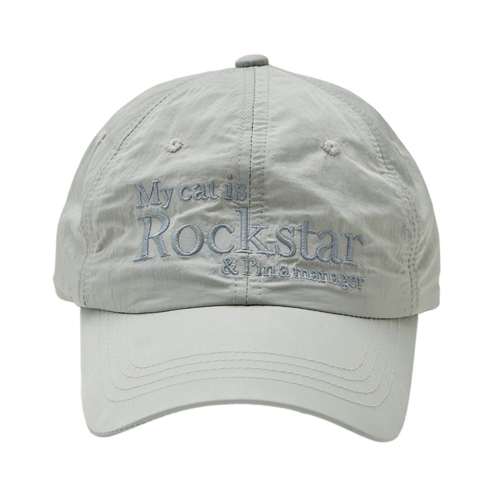조거쉬 JOEGUSH Rockstar cat cap (Light grey) 볼캡 캠프캡
