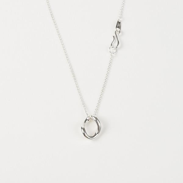 DROP CHAIN NECKLACE/ SILVER