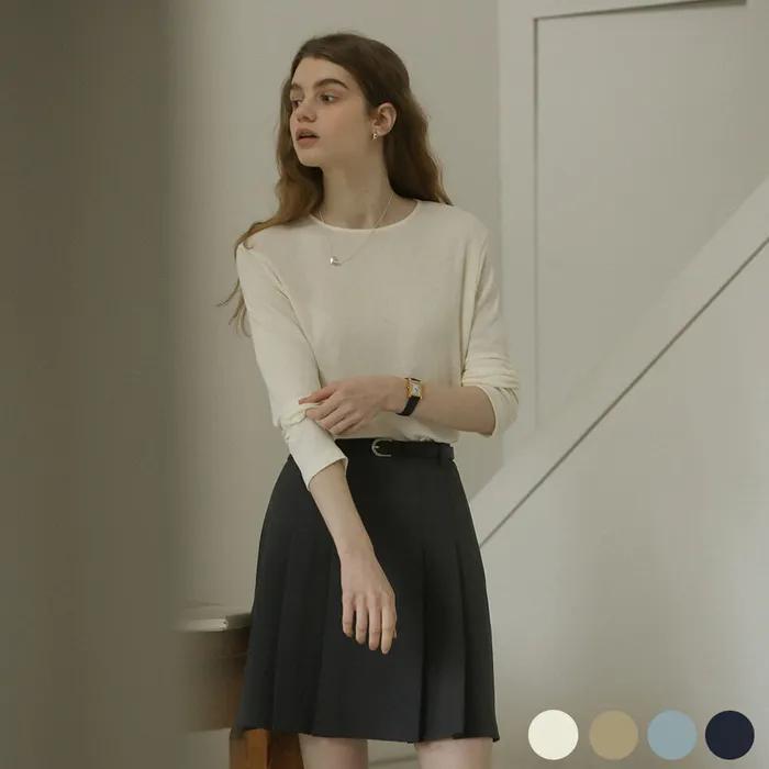 [알로하 Pick/추가쿠폰]Modal basic slim t-shirt[4color]