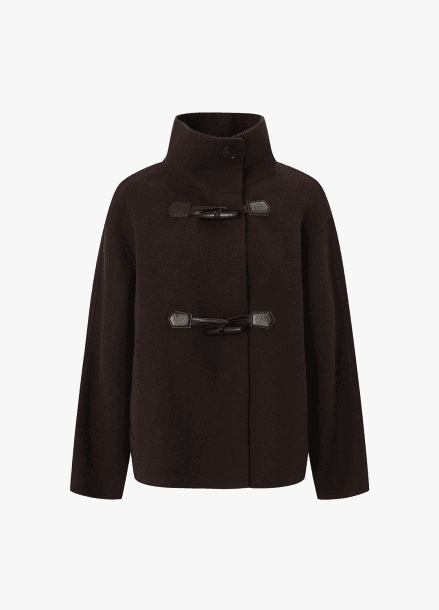 [시즌오프]캐시미어 하이넥 코트