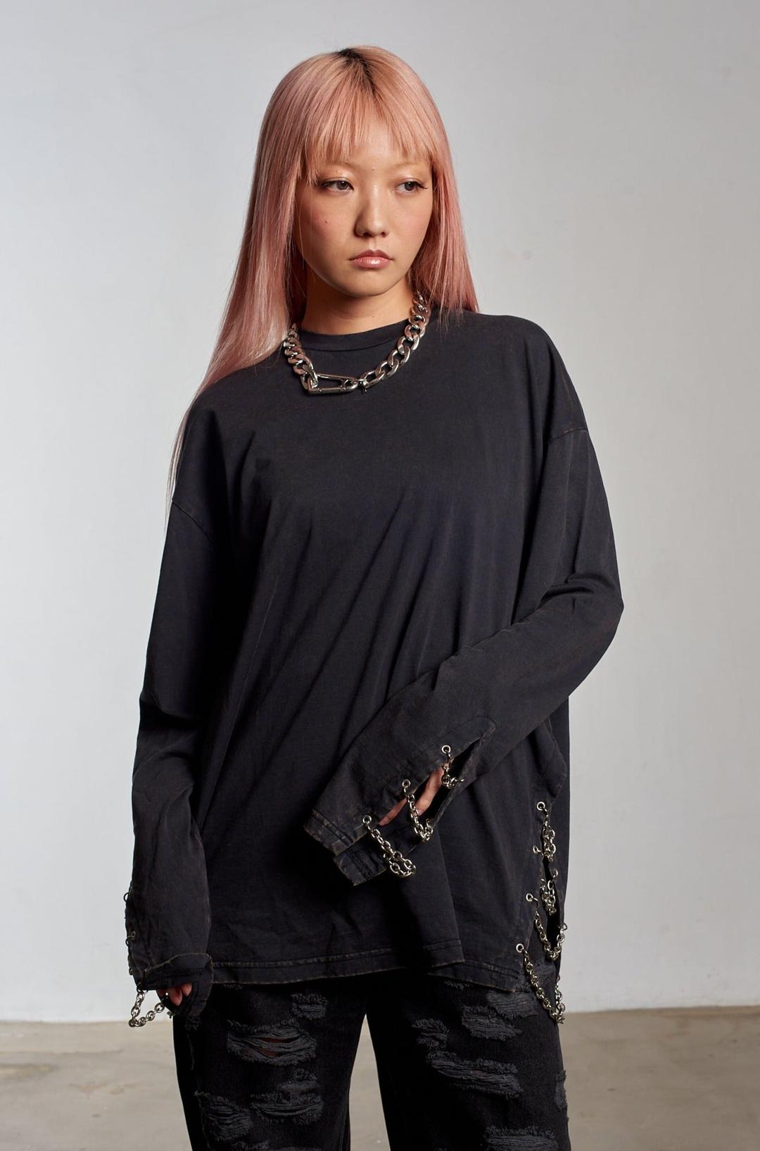 Keeper Oversized Chain Tee - XS=UK 6
