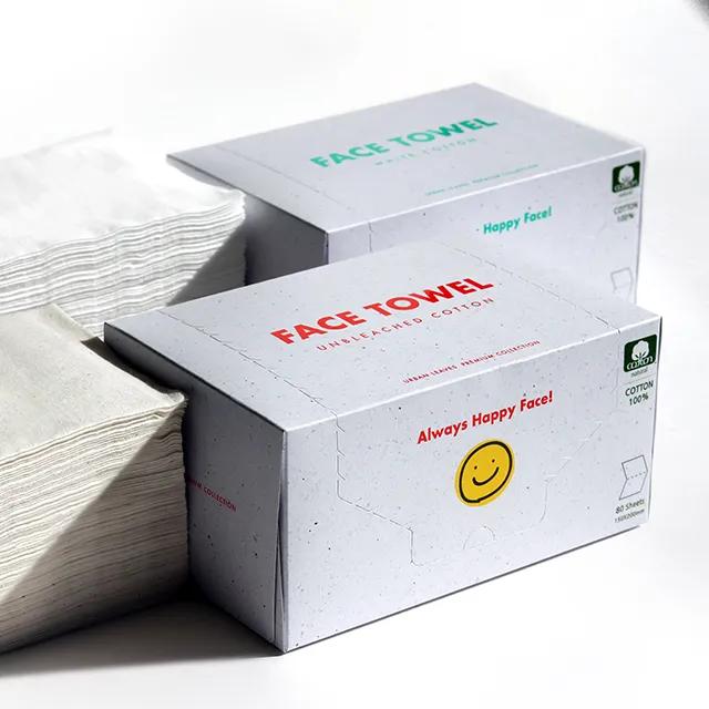 [어반리브즈] 순면 페이스 타올(무표백/화이트) 801매 × 2개