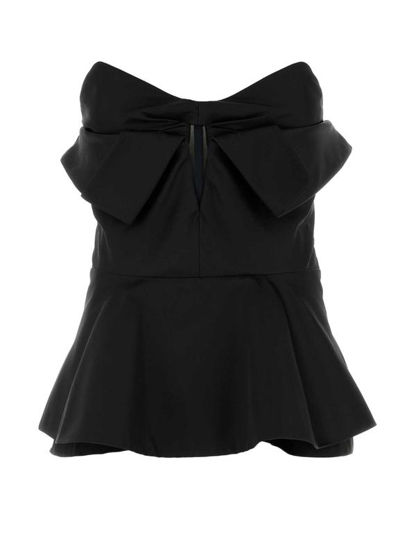 알렉산더 맥퀸 블랙 슬리브리스 탑