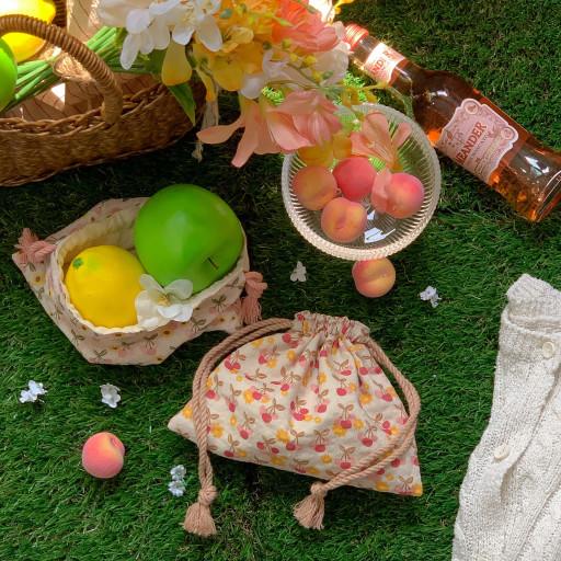 ⛱️앵두송이 조리개 파우치 (2color)