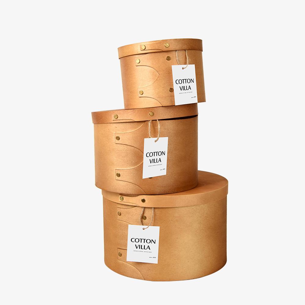 빈티지 미니 우드 버클 박스 3size 원목 수납함