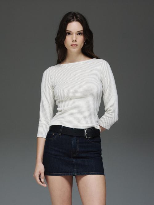 글로니(GLOWNY)  3/4 G COMFORT TEE (STRIPE) - 사이즈 & 후기 | 무신사