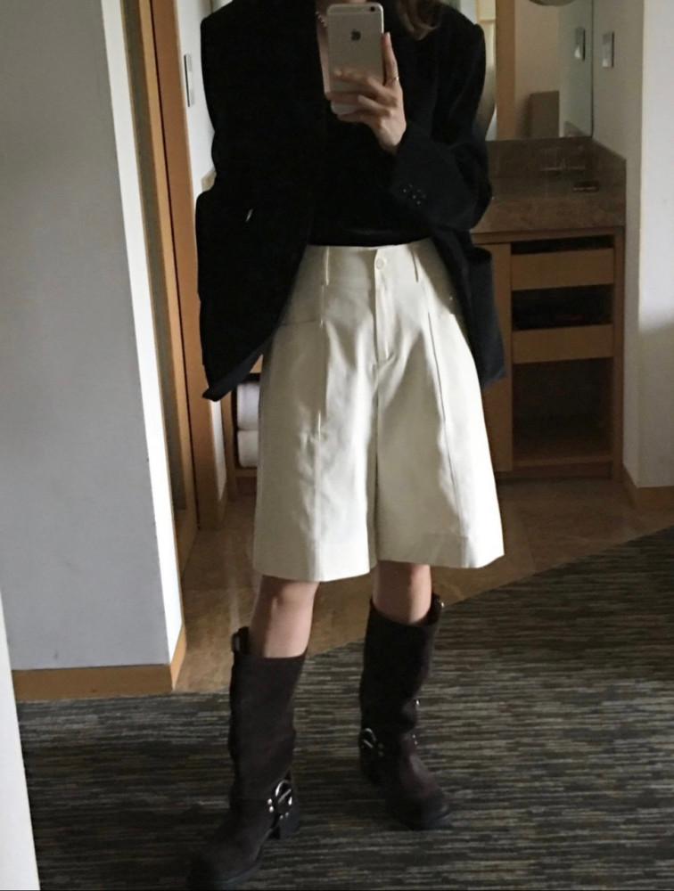 Meet Me 미트미 포켓 반 팬츠 가을 하프 반바지 S M 3color