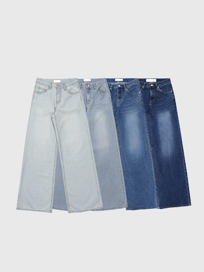 프롬뮤즈 classic wide jeans