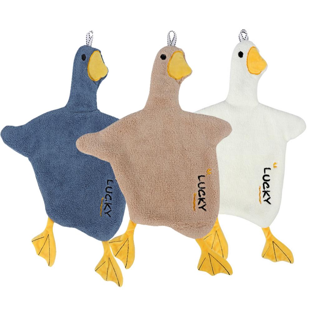 뷰레이터닷컴 오리 주방 핸드타올 고리형 키친 극세사 행주 수건