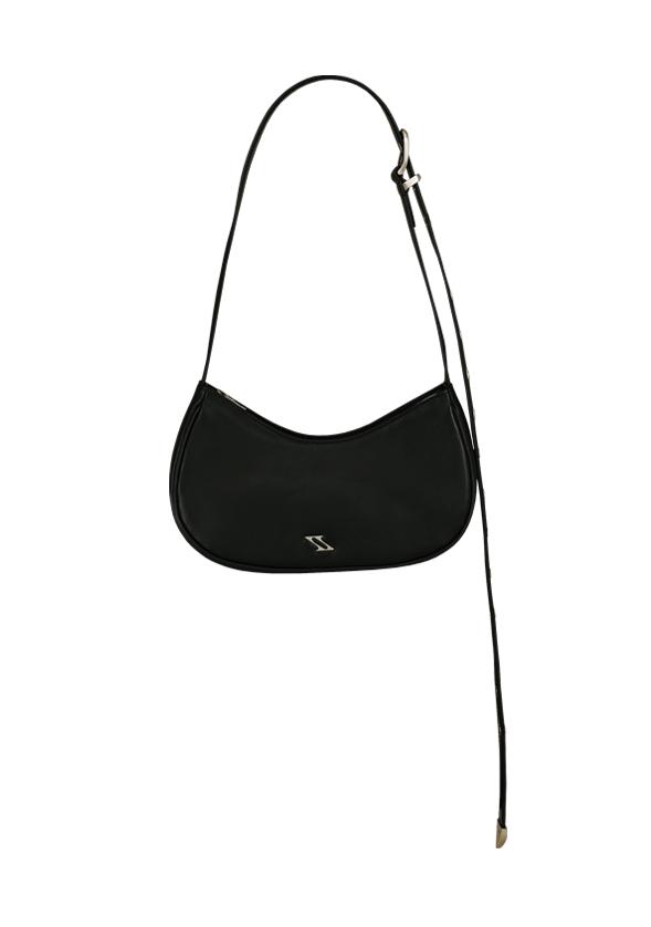 (세비지) Buckle Strap Shoulder Bag - Black