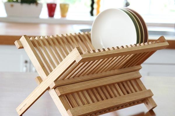 고무나무 폴딩 설거지 식기건조대