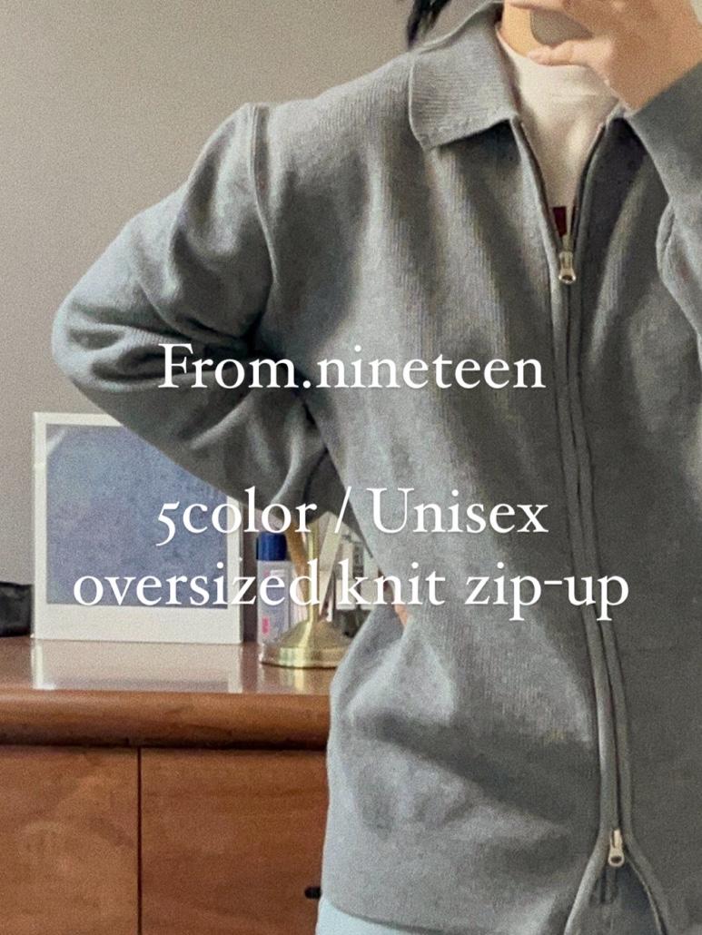 (5color/남녀공용) 투웨이 니트 집업