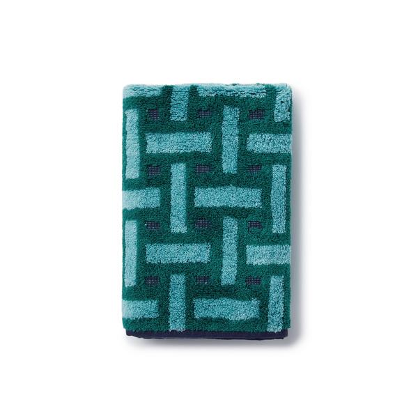 TUILE FACE TOWEL, GREEN