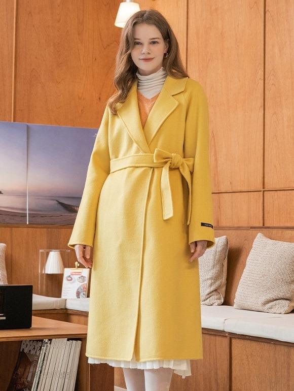 핸드메이드 노치칼라 벨티드 코트(WXAHCF2)