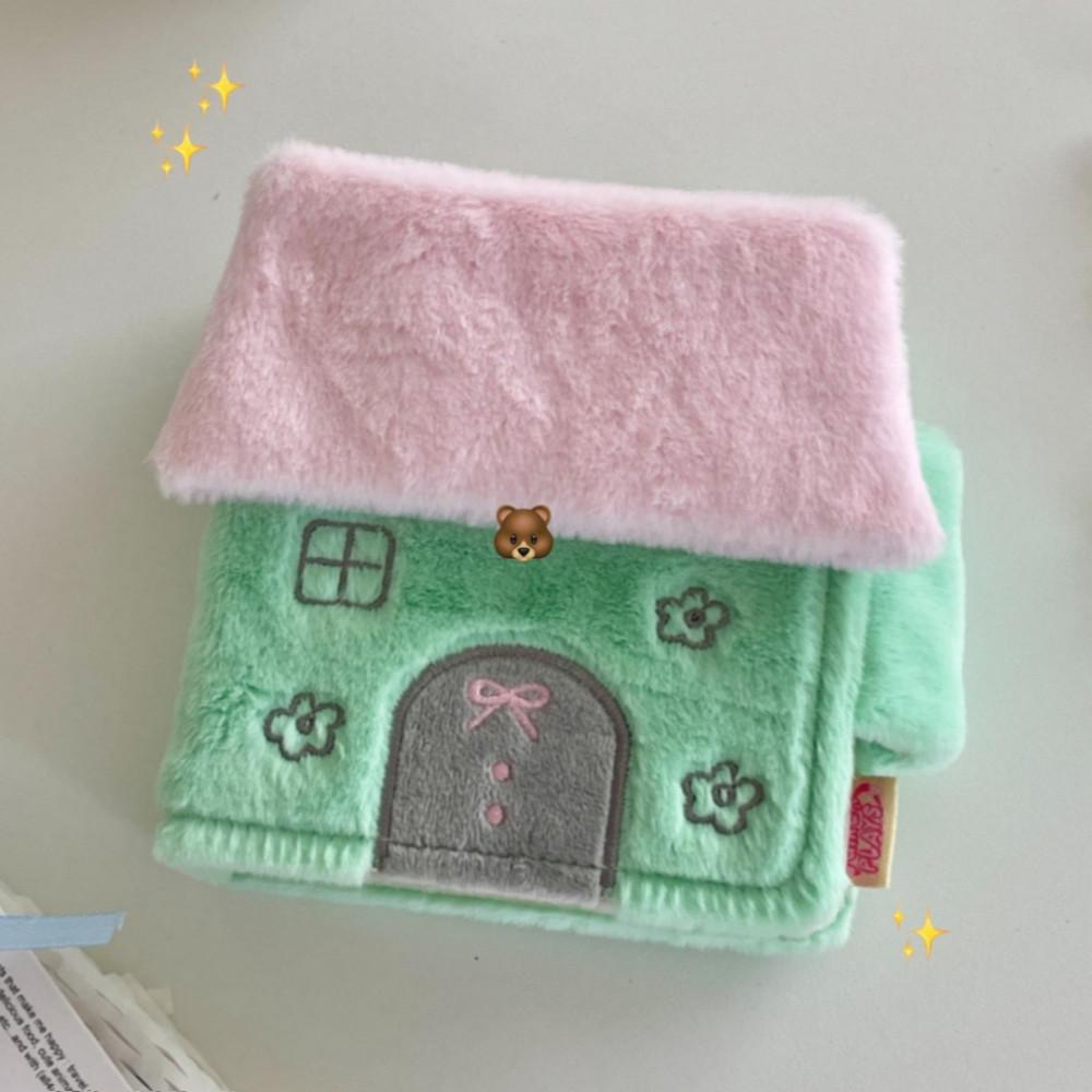 메종드그린 플러피 포토카드 앨범 콜렉트북 사진북 핑크 리본 하우스 포카 털바인더
