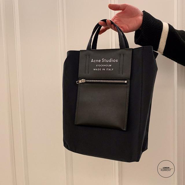 [3컬러] 아크네 스튜디오 베이커백 쇼퍼백 미듐 블랙 핑크 / 런던커런트