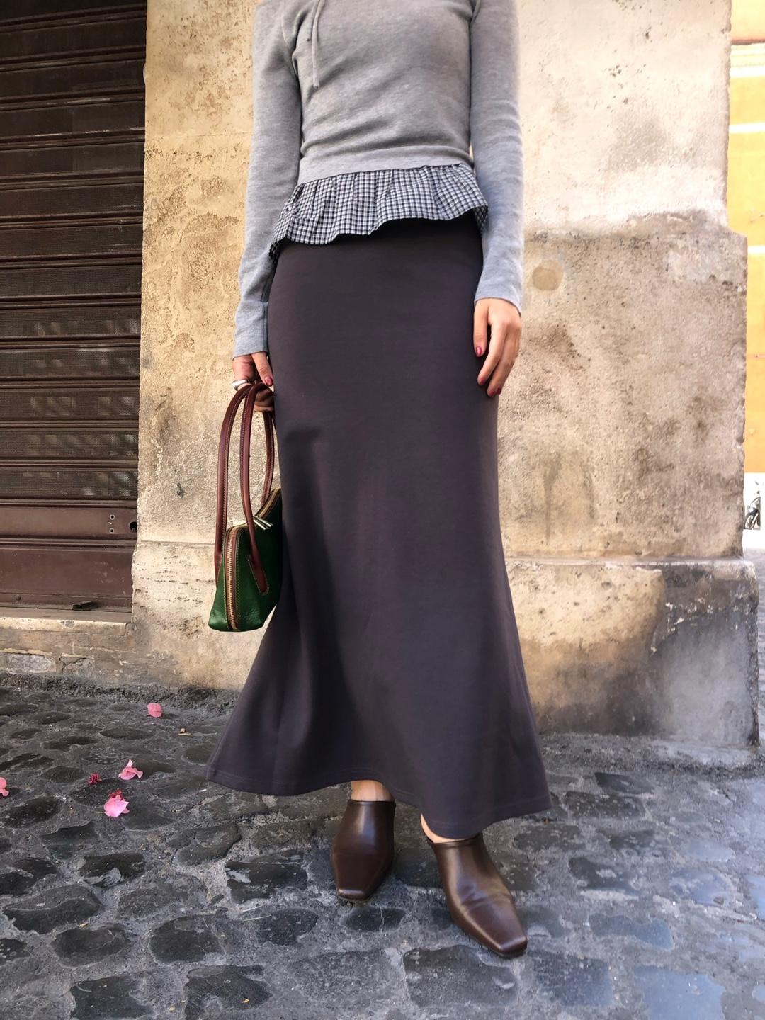 Autumn flare long sk-3color