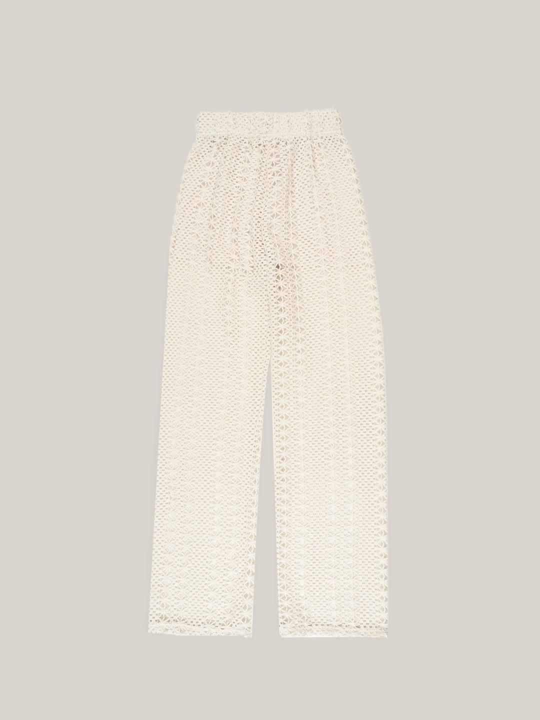 LACE LAYERED PANTS  [ CREAM ]