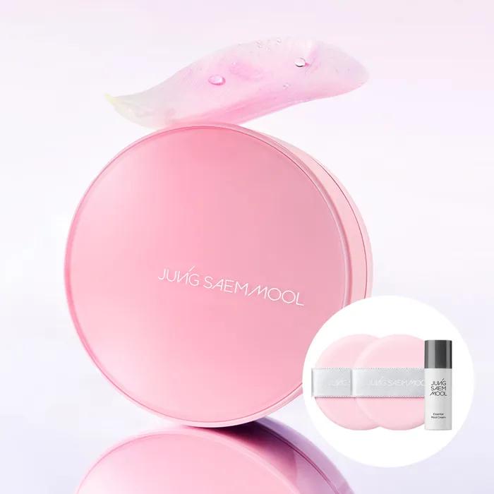 [Pink에디션] 정샘물 에센셜 스킨 누더 쿠션 (리필포함)(핑크 퍼프 2P + 물크림 8ml 증정)