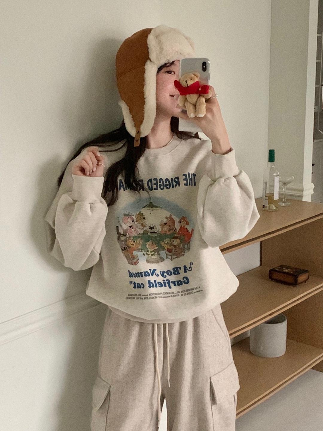 파티 기모 맨투맨