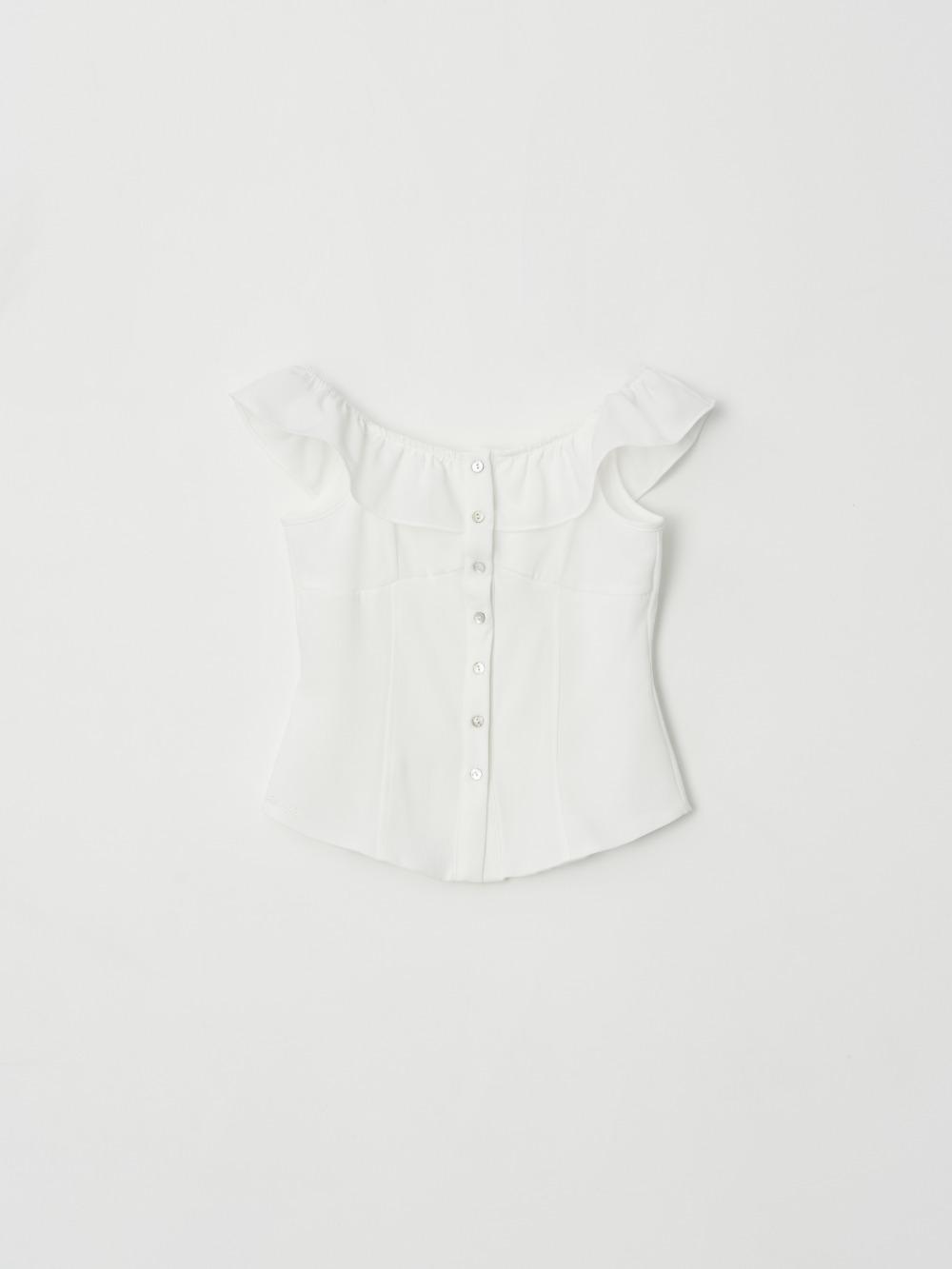 제니오 [팝업 BEST][made] 셸리 프릴 블라우스