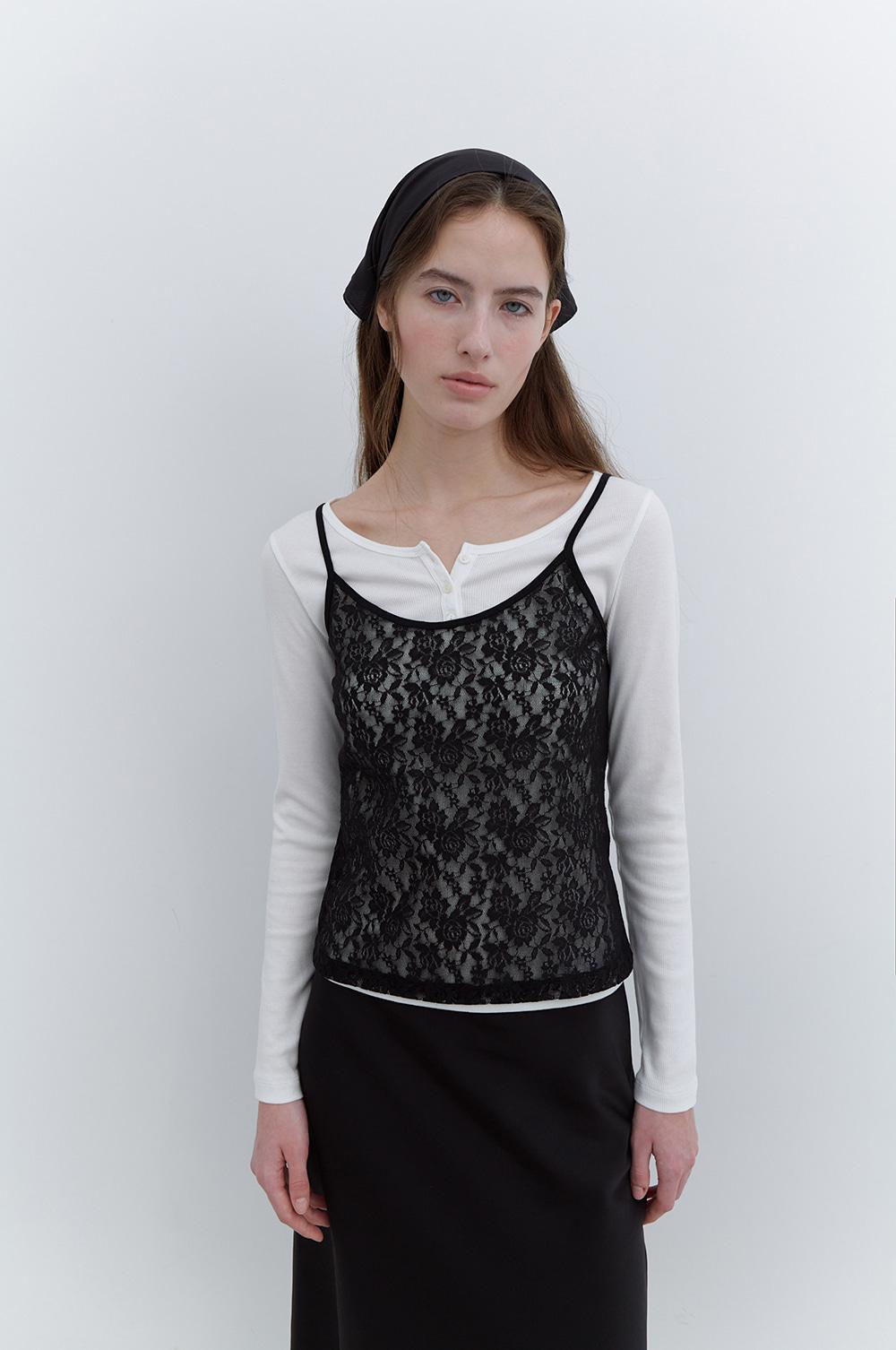 Daria Lace Top in Black