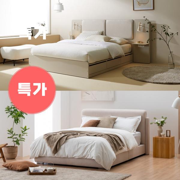 [41% 특가] 슬립모먼트  F1/F2 LED 호텔형 신혼부부 패브릭 침대 프레임 SS, Q/K