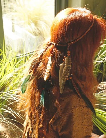 로드 투 보헤미아 헤어장식(5종)  에스닉 헤어밴드 깃털장식