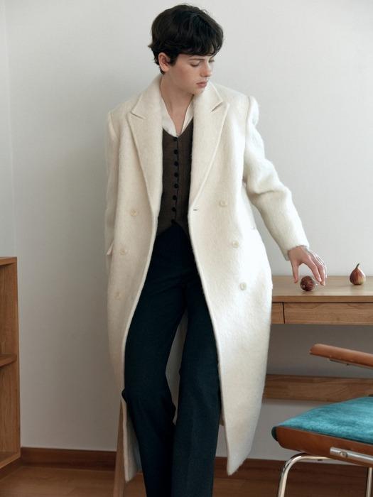 Brushed Double Long Coat_2color