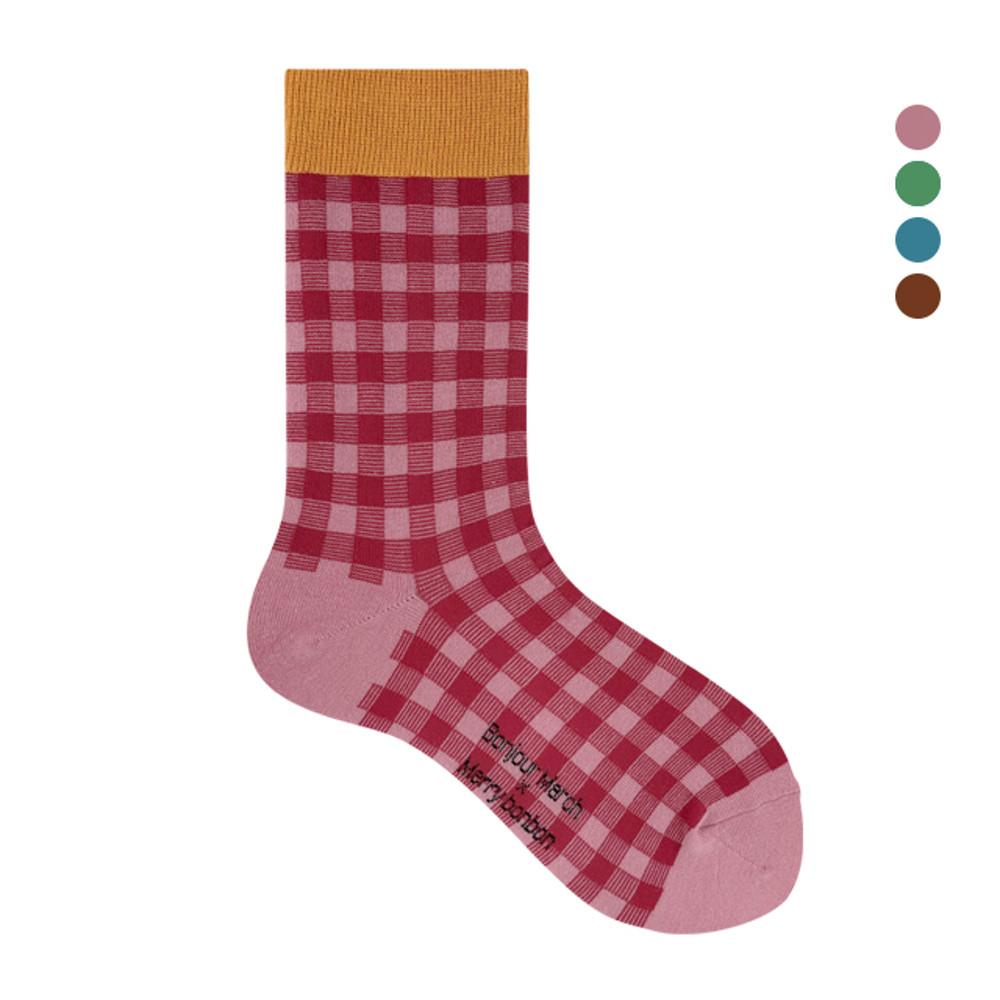 봉주르마치 x 메리봉봉 양말 Bonjourmarch x merrybonbon socks_adult