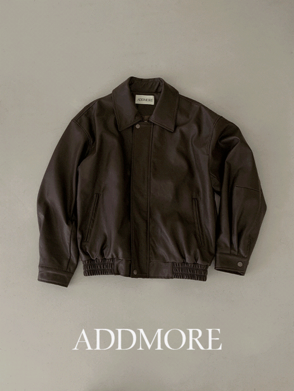 에드모어 [🔴라이브 앵콜세일][2만장돌파/레더자켓/가죽자켓][MADE] mjk467 헤일리 오버핏 레더 자켓