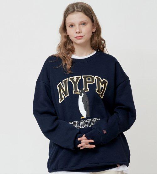 피더스 그래픽 오버핏 스웨트셔츠 네이비