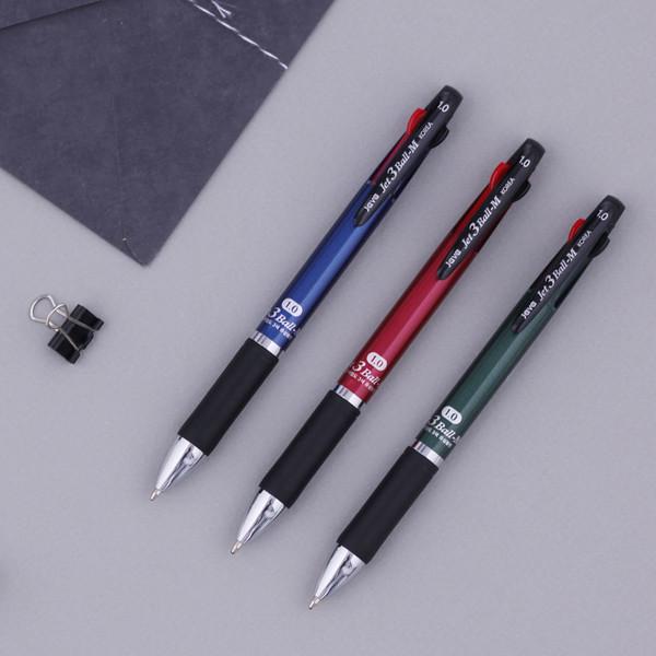 1.0 제트3볼M (저중심3색볼펜/유성)