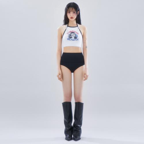 CHILL GIRL BIKINI 하이웨스트 비키니 WHITE BR2SW004